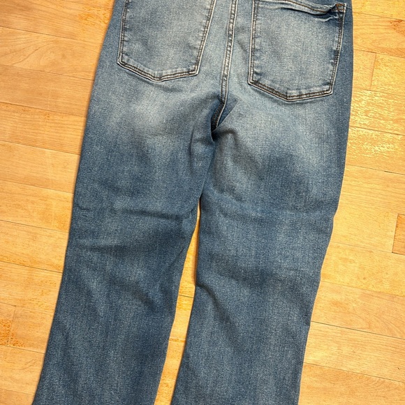 PRIMARK High Waist Raw Hem Bootcut Ankle Jeans - Picture 11 of 12